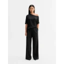 Ahlvar Gallery Mel Wool Trousers - Black - L