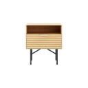 Nattbord HOME4YOU Bassel 45x40x50 cm 3D melamin - lys tredekor