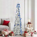  Kunstig juletre med 150 LED med stativ grønn 180 cm PVC