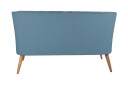 Lamonti 2 seters Sofa   Mørkeblå/Natur