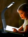 Leselampe Homeline Aurora brun LED oppladbar