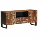  TV benk 105x33,5x46 cm gjenvunnet heltre og konstruert tre