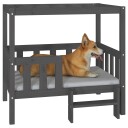 Vidaxl Hundeseng Grå 95.5X73.5X90 cm Heltre Furu