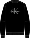 Calvin Klein Jeans Cl Ls 350Terry Mnlg Cn Swtshrt   Black   XS