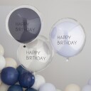 Ginger Ray Ballonger Doble Happy Birthday Blå 3-pakning MIX-513