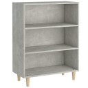 vidaXL Skjenk betonggrå 69,5x32,5x90 cm konstruert tre