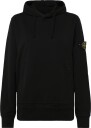 Stone Island Organic Cotton Hooded Sweatshirt   BLACK   L