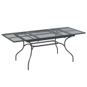 vidaXL Utvidbart Mesh Spisebord Antrasitt 212 x 90 x 76 cm Stål