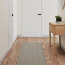 vidaXL Teppeløper sisal-utseende sølv 50x250 cm