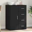  Skjenk svart 59x39x80 cm konstruert tre