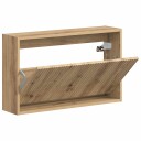vidaXL Vegghengt skoskap ARNHEM 71 x 17 x 43 cm Konstruert tre