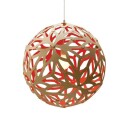David Trubridge Floral Ø60 Rød Taklampe