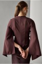 Joelle   Bluse med kappehylser   Rød