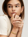 IX Studios Crunchy Nature Ring 22 kt. Gullbelagt sølv DMN0315GDGR54 - Unisex - 925 sterling silver