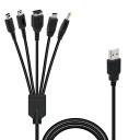 USB Ladekabel for Nintendo DS Lite/NDS/Ny 3DS XL/NEW 3DS/3DS XL/3DS/2DS/DSi XL/Wii U/GBA SP/PSP 1000/2000/3000