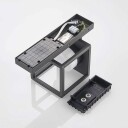Lucande Timio utendørs vegglampe, downlight sensor