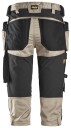 Snickers Workwear AllroundWork 6142 Piratbukse med strech, khaki/svart Str 120, Klær