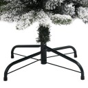 Vidaxl Slankt kunstig juletre med flokket snø 180 cm PVC og PE