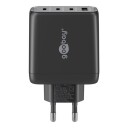 Goobay USB-Lader 1xUSB QC, 3xUSB-C PD 68W - Svart