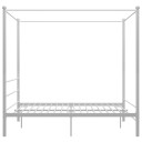 vidaXL Himmelsengeramme hvit metall 160x200 cm