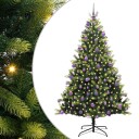  Kunstig sammenleggbart juletre med 300 lys grønn 210 cm