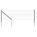  Euro Gjerde med 13 Spike Stenger 0.6x50 m Galvanisert Stål Grå