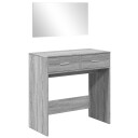  Sminkebord med speil grå sonoma 80x39x80 cm 8721012496095