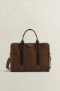 Gant Suede Commuter Bag   Brown   ONE SIZE