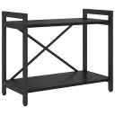  Bokhylle Svart eik 60 x 30 x 48,5 cm Konstruert tre