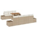 vidaXL Hagesofa Set 8 stk. Beige polyrotting