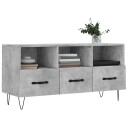 vidaXL TV-benk betonggrå 120x35x48 cm konstruert tre 8720845944575