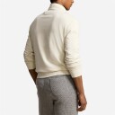 Luxury Jersey Quarter-Zip Pullover Parchment Cream