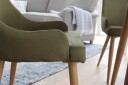 Venture Design Polar & Plaza spisegruppe Hvit/grønn 4 st stoler & bord 90 cm