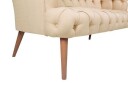 Monroew 2 seters Sofa   Kremhvit/Natur