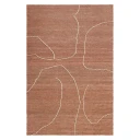 Ferm Living Håndvevd Teppe i Jute Gesso Terracotta 170x240 cm