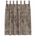  Gardin med gardiner 2 pcs Cappuccino 140 x 140 cm Fløyel