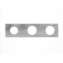 Vola Plate 5003K, 3 Hull, Krom