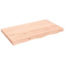 vidaXL Vegghylle 100x60x6 cm ubehandlet heltre eik