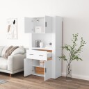 vidaXL Highboard hvit konstruert tre