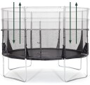 Plum 14ft Space Zone II Telescopic Trampoline inkl. Sikkerhetsnett 426 cm