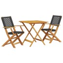  Bistrosett 3 deler svart polyrotting og heltre 3281874