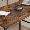vidaXL Skrivebord røkt eik 139x139x75 cm konstruert tre