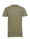 Alpha Industries Basic T Shirt Sl   Green   L