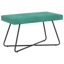 vidaXL benk Ensfarget Turkis 80 x 40 x 45 cm Fløyel