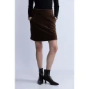 Moss Copenhagen Dame Skjørt Brun S,