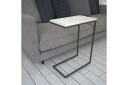 Maddeson Side Avlastningsbord 46 cm - Svart / Hvit