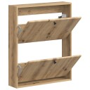 vidaXL Vegghengt skoskap BREDA 71 x 17 x 86 cm Konstruert tre