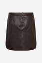 IVY Copenhagen Ivy Kylie Leather Mini Skirt   Brown   40