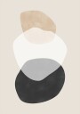 Beige Boho Shapes Plakat / 70x100cm
