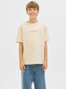Jack & Jones Junior Antique White Jornorrebro Emb Tee Ss Cn Noos Jnr 152